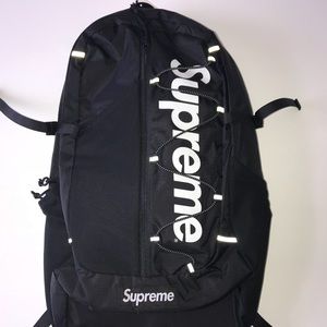 Supreme 17ss Backpack Black Waterproof